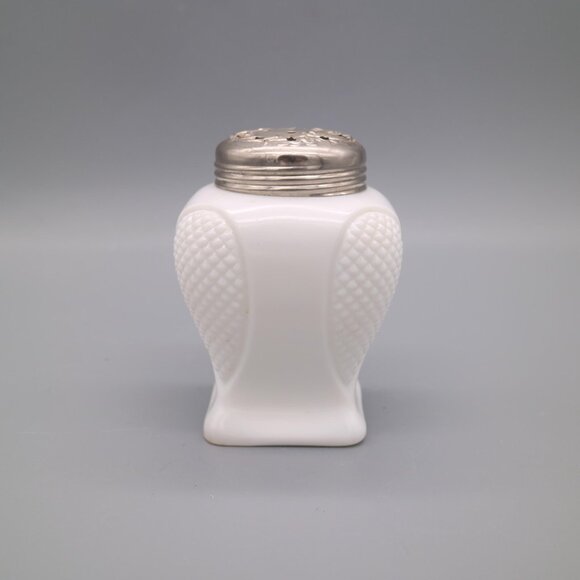 Vintage Milk Glass Single Salt Pepper Shaker - Picture 2 of 6